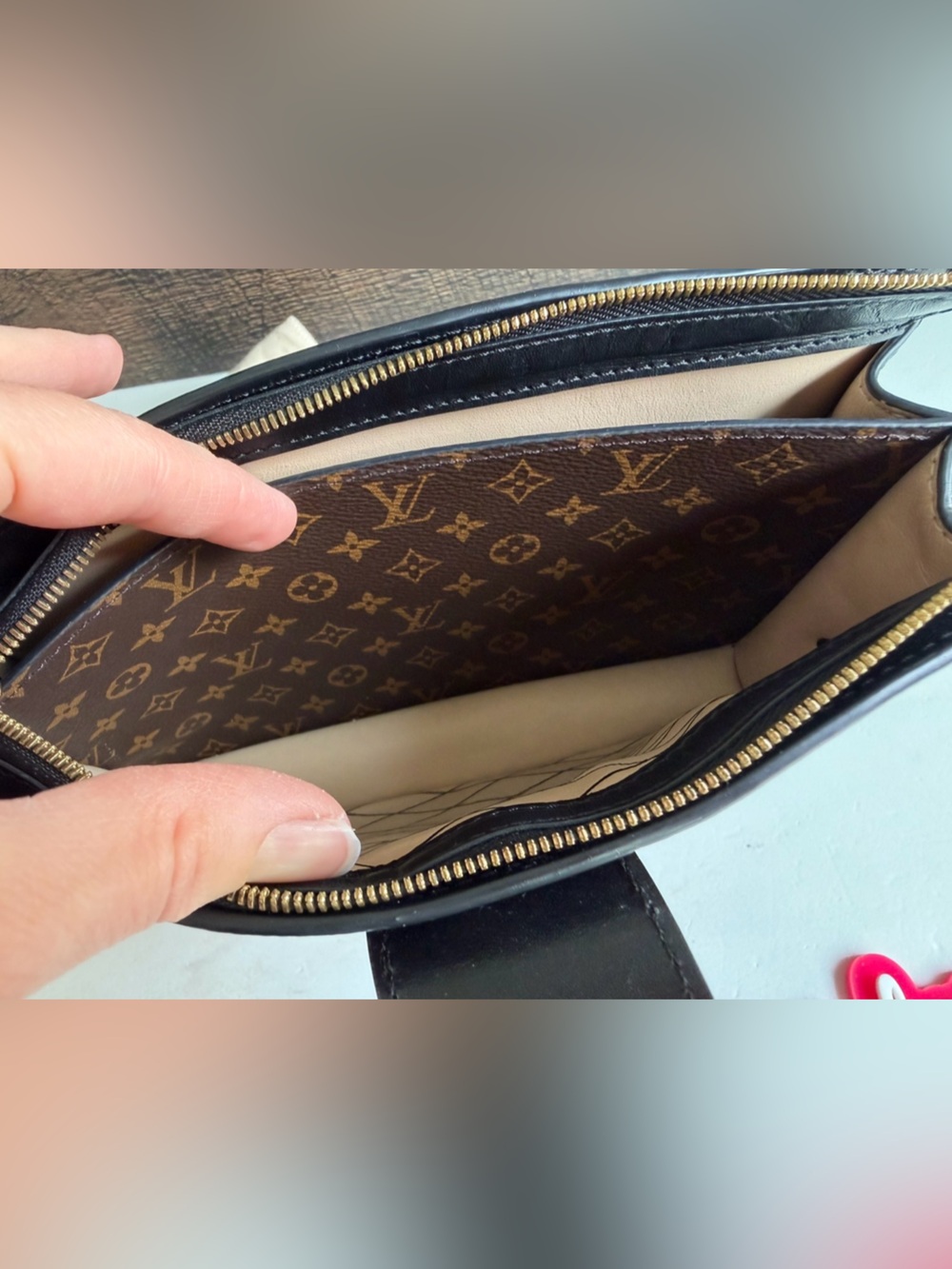 Authentic Louis Vuitton Trunk Reverse Monogram Crossbody Handbag Purse Bag - Picture 14 of 16
